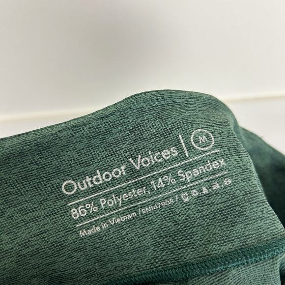 Outdoor Voices 3/4 Warmup Hunter Green High Waisted Leggings M - Picture 4 of 4